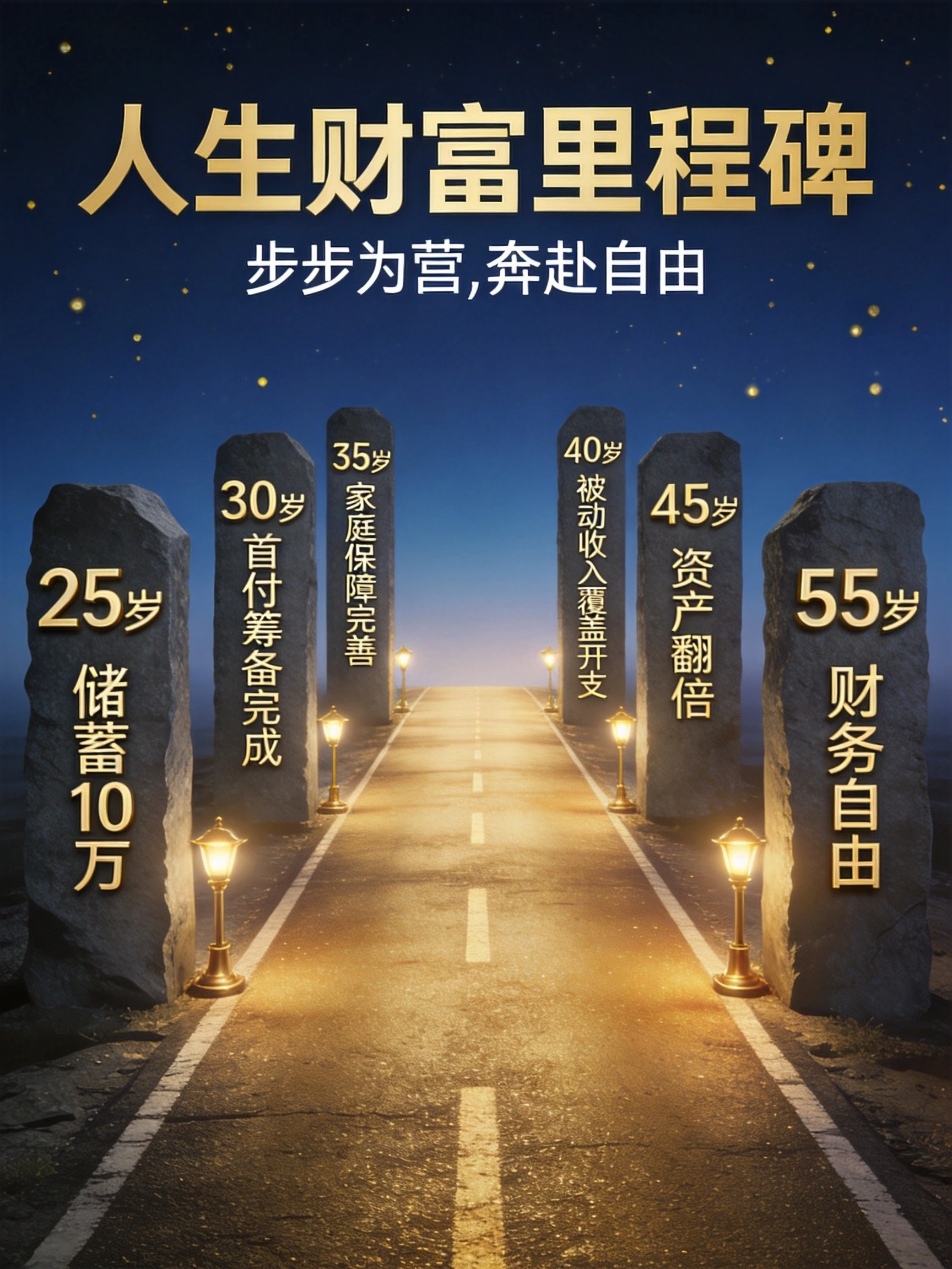 25岁到55岁的财富里程碑:不同人生阶段的财务检查清单