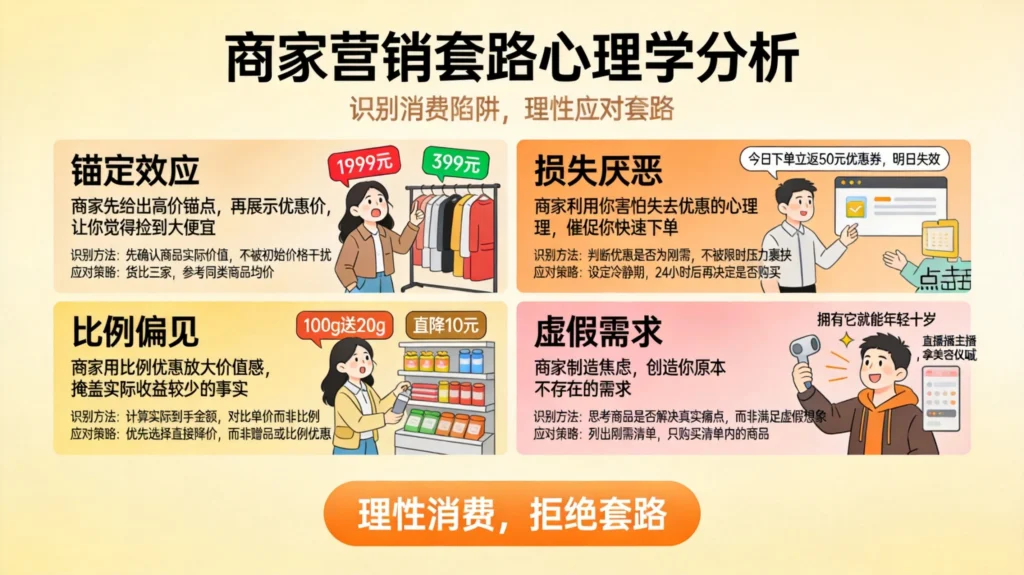 锚定效应与损失厌恶等消费心理学陷阱,智慧消费从清醒开始