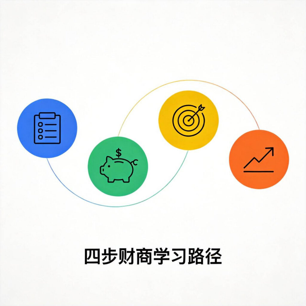 财商学习四步路径图