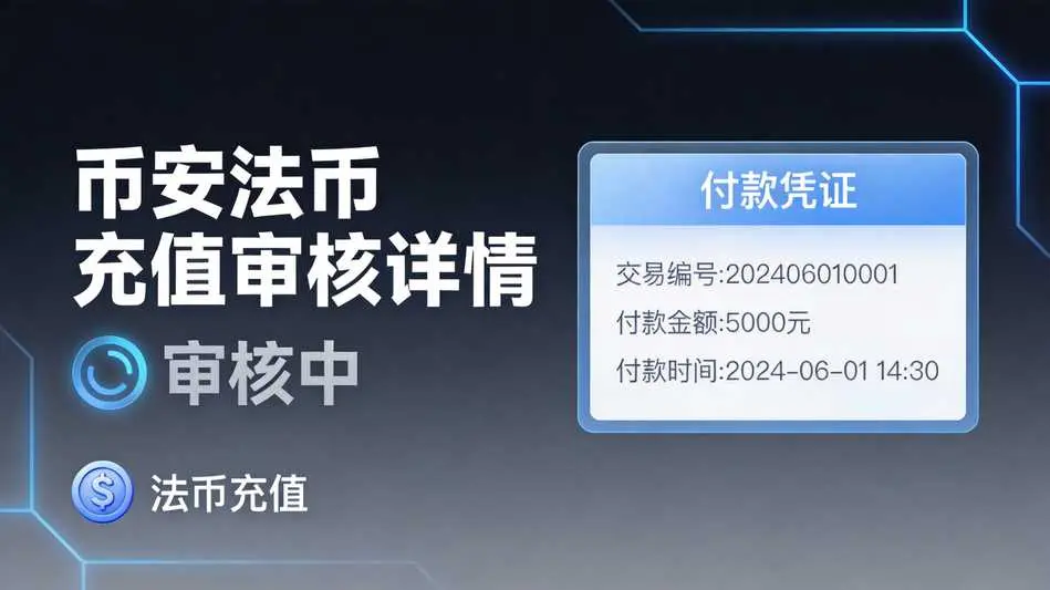 币安怎么查看法币充值审核详情