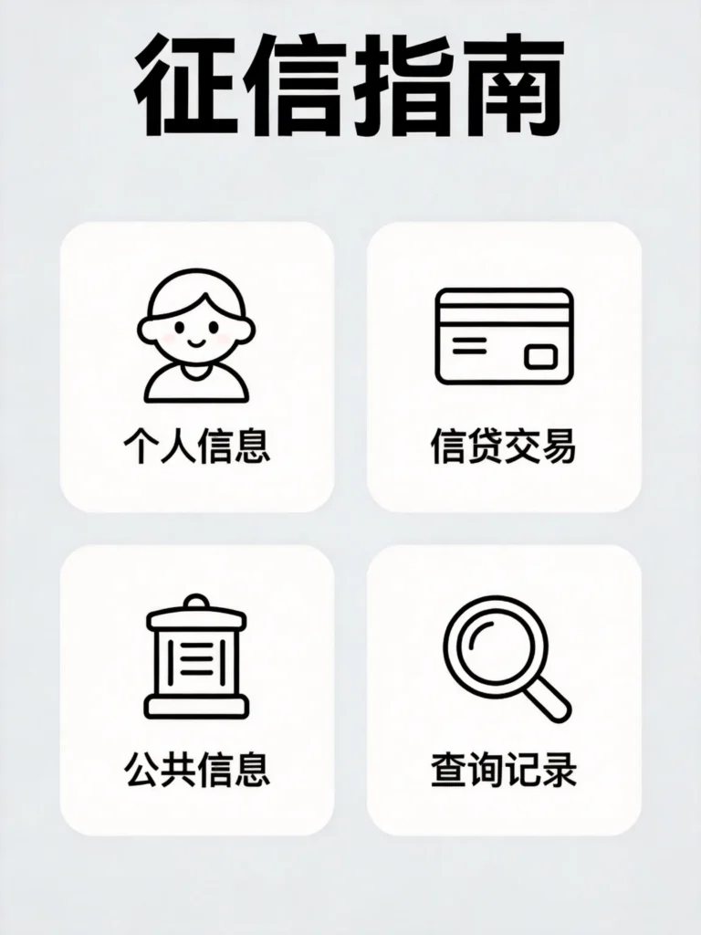 征信报告四大核心板块插图
