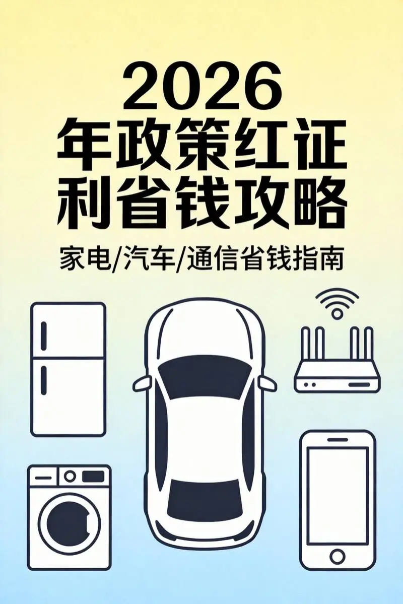 2026年政策红利省钱攻略封面
