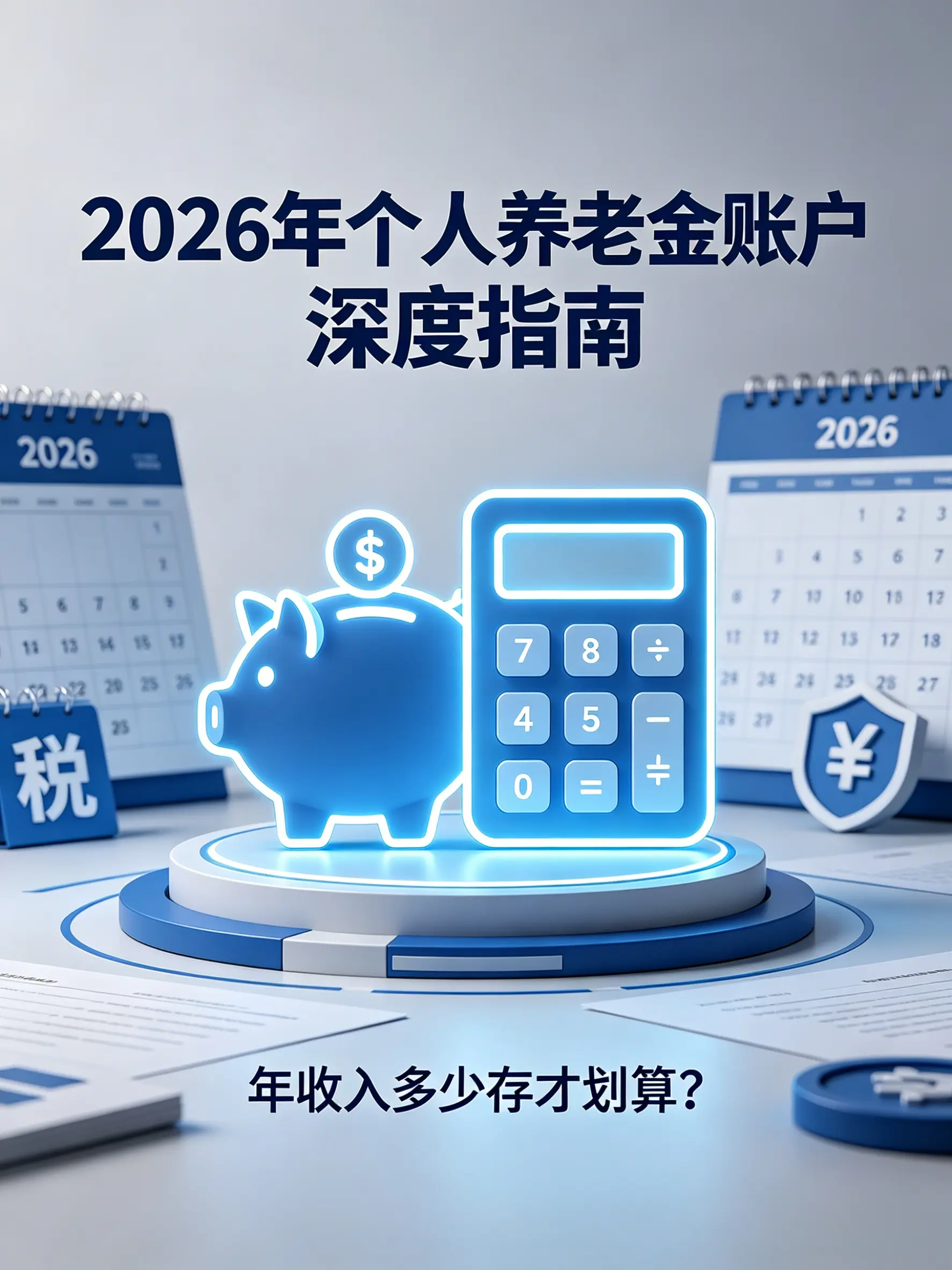 一张关于 2026 年个人养老金账户的封面图