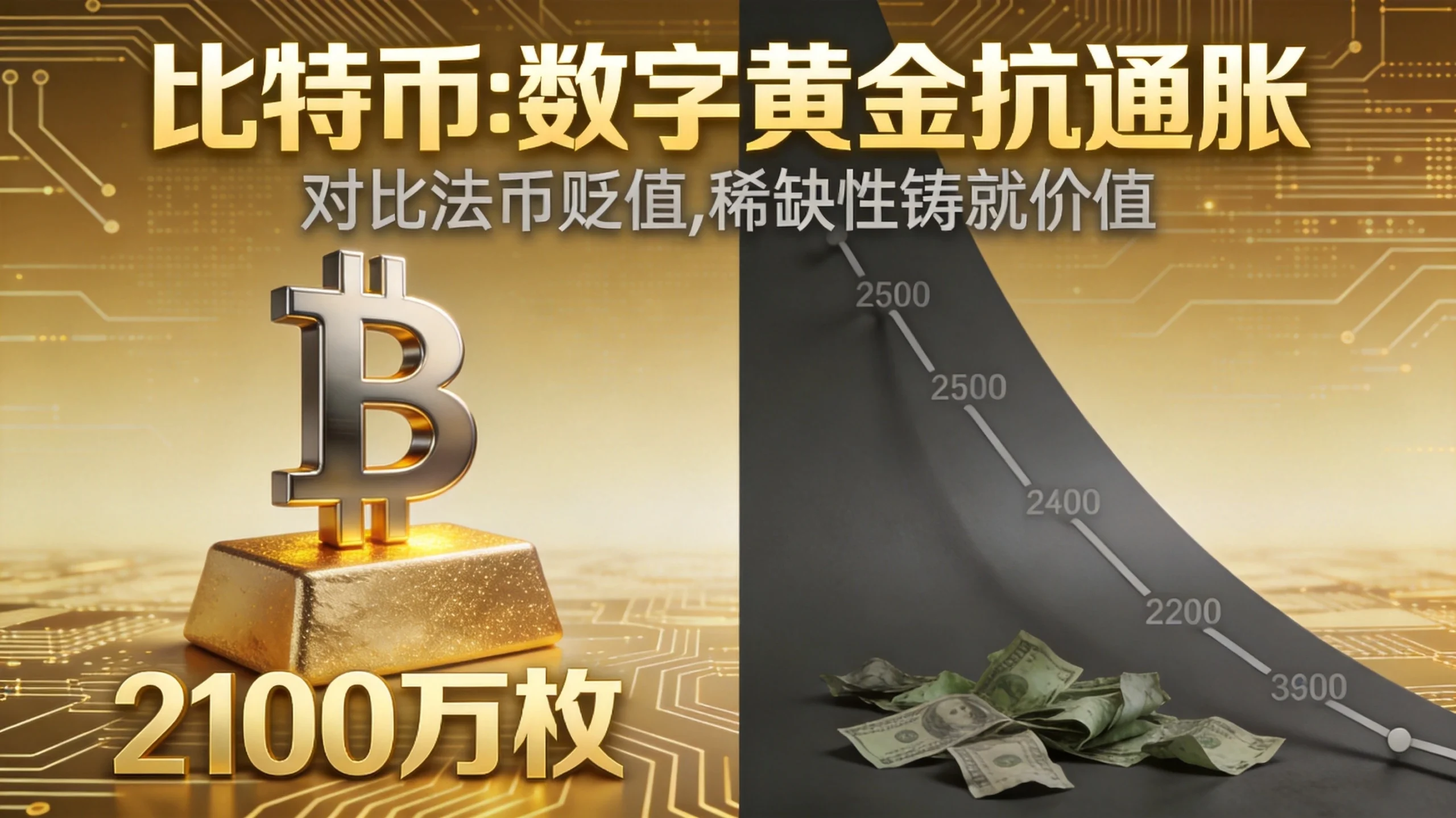 比特币为什么具备抗通胀属性？深度解析“数字黄金”的硬核逻辑