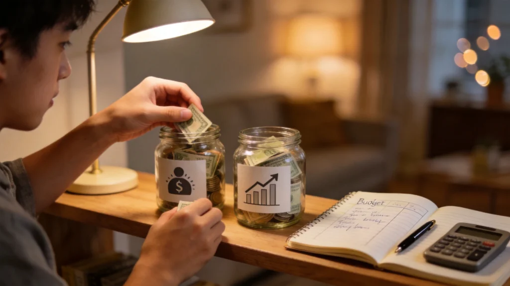 第一桶金积累：分罐储蓄法与预算笔记本开启理财之路
